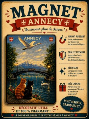 annecy et son pont des amours vu par deux chats amoureux