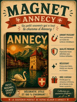 lac d'annecy et son chateau avec un cygne devant