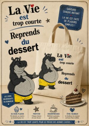 sac totebag coton avec un hyp en maillot