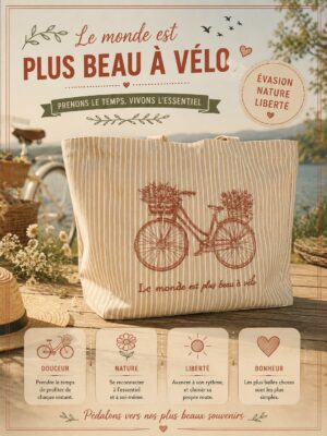 vélo avec des fleurs à annecy