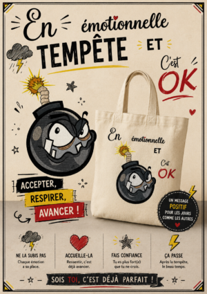 totebag sac avec une bombe